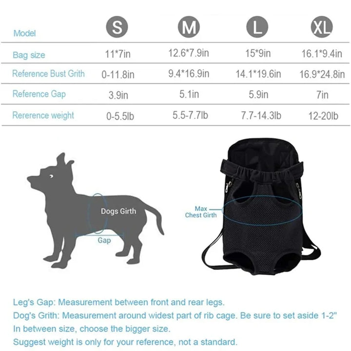 Pet Travel Leg-out Backpack